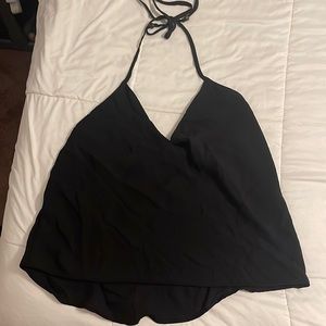 Black halter top